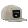 Moonshine Shield Snapback - Tan - Moonshine Mfg