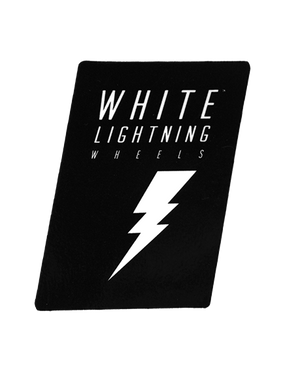 White Lightning Black Sticker - Moonshine Mfg