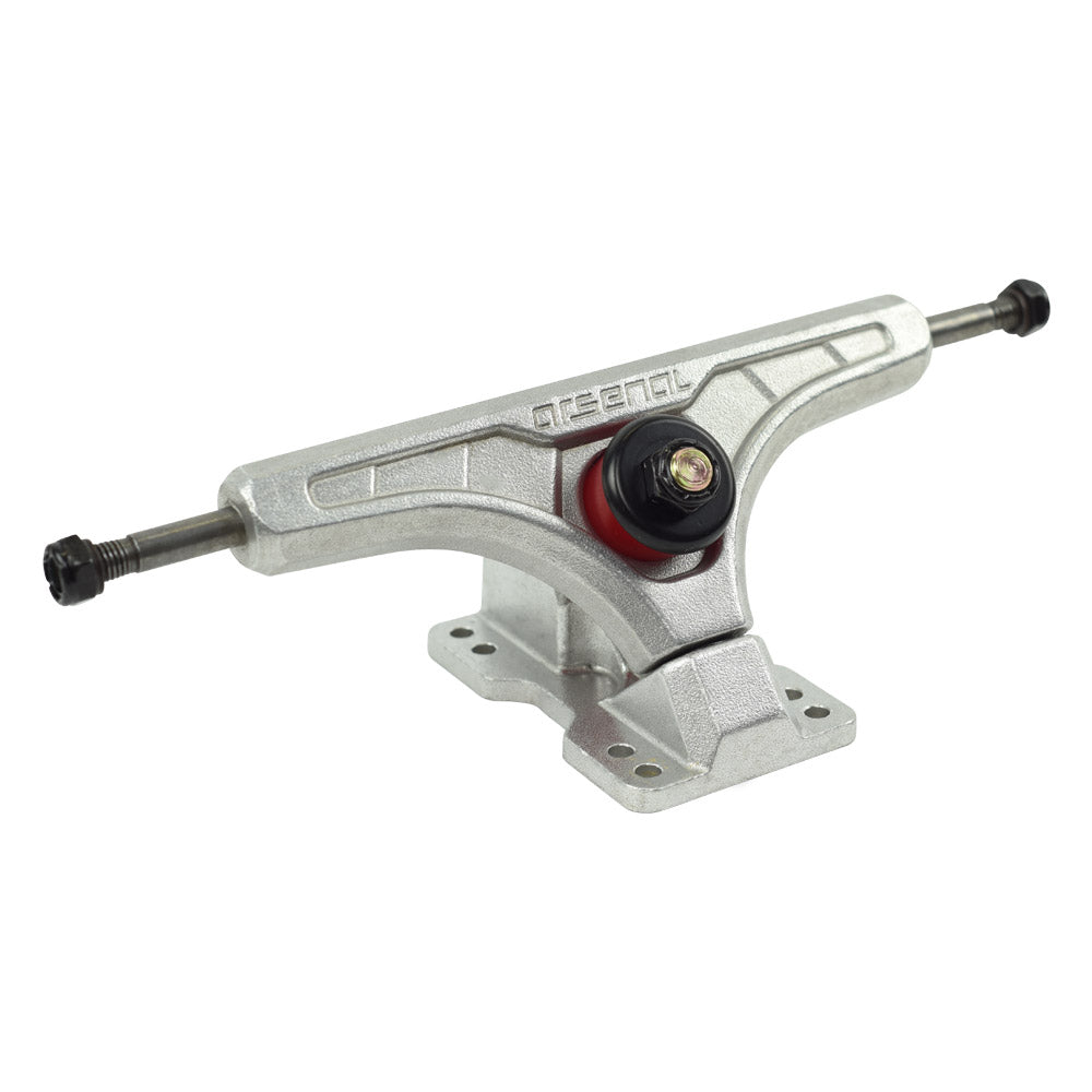 Arsenal 165, 50 Degree, Raw (Silver) Longboard Trucks – Moonshine Mfg