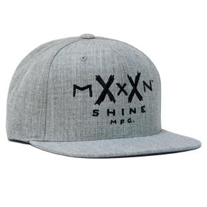 Moonshine Logo Snapback - Heather Grey - Moonshine Mfg