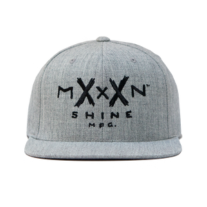 Moonshine Logo Snapback - Heather Grey - Moonshine Mfg