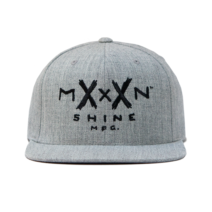 Moonshine Logo Snapback - Heather Grey - Moonshine Mfg