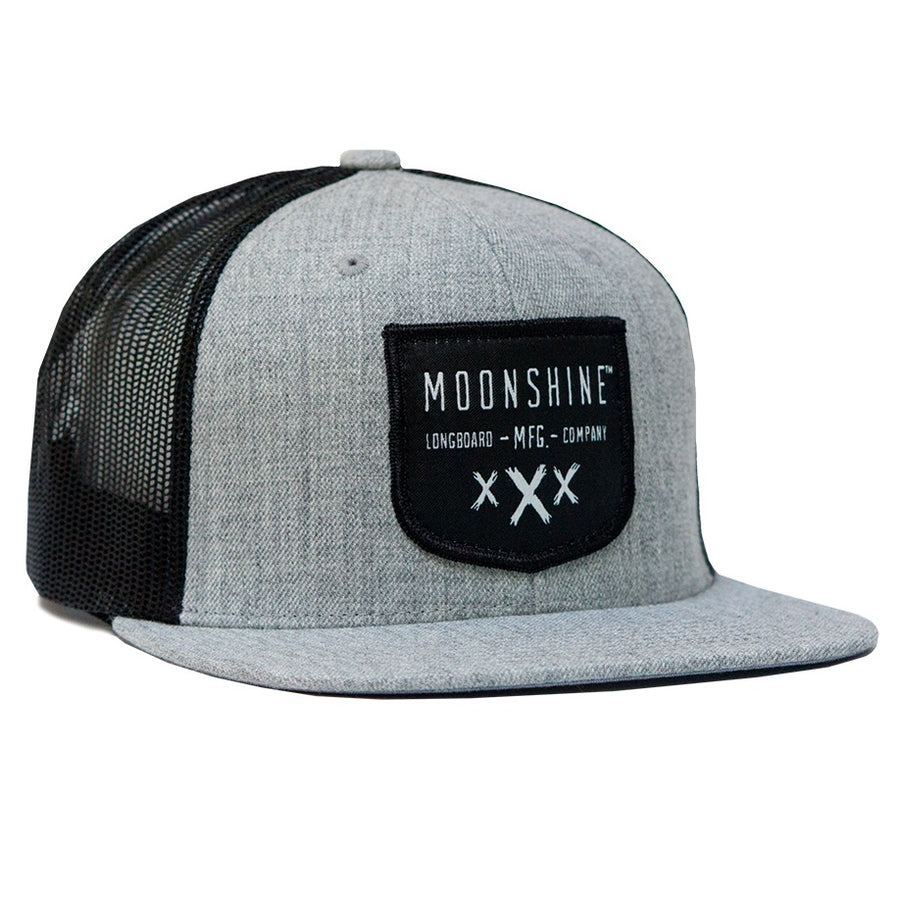 Moonshine Shield Snapback - Grey/Black Mesh - Moonshine Mfg