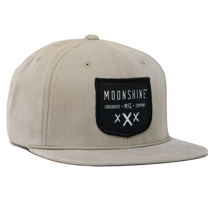 Moonshine Shield Snapback - Tan - Moonshine Mfg