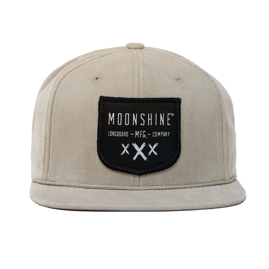 Moonshine Shield Snapback - Tan - Moonshine Mfg