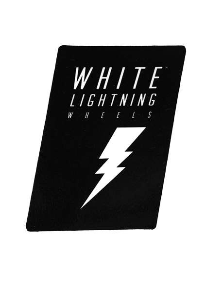 White Lightning Black Sticker - Moonshine Mfg