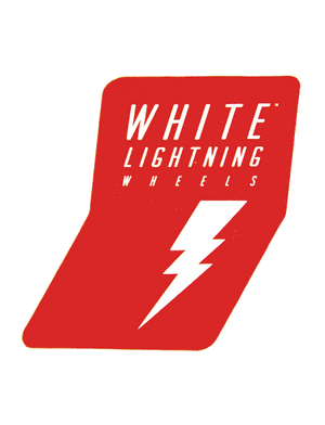 White Lightning Red Sticker - Moonshine Mfg