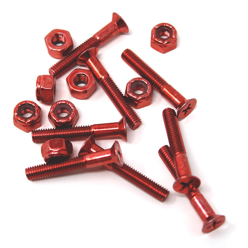 Skate Hardware Kit - Red Chrome - Moonshine Mfg