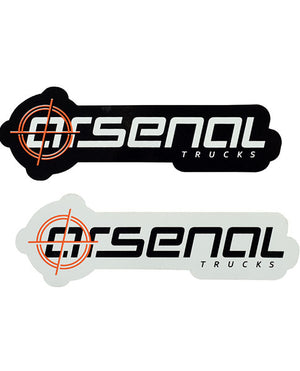 Arsenal Trucks Black/White Stickers - Moonshine Mfg