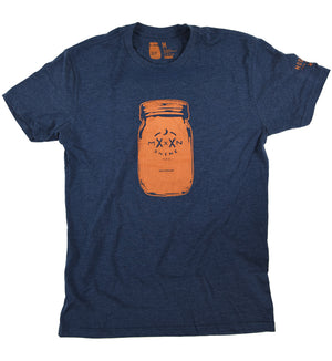 100 Proof Navy Tee - Moonshine Mfg